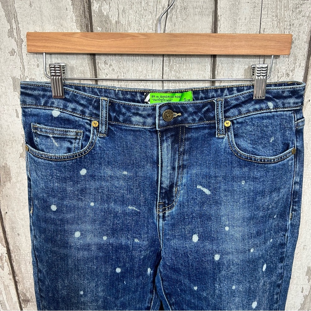 Free People x Sandrine Rose - NWT Polka Dot Skinny Jeans - Picture 3 of 12